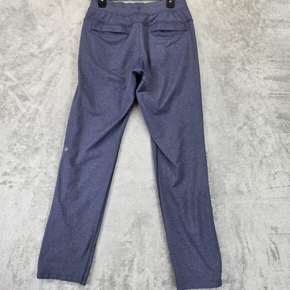 Lululemon Pants Mens Medium Blue Heather Performance Drawstring Zip Pockets Tech - Picture 7 of 12